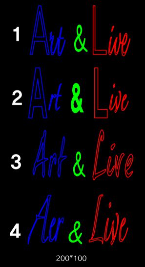 ♣ " ART ＆ LIVE " 수정 시안 입니다.